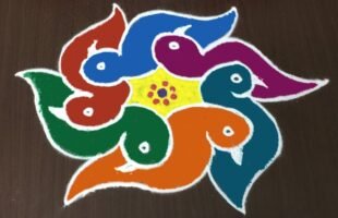 Beautiful Birds Rangoli Designs for Sankranthi