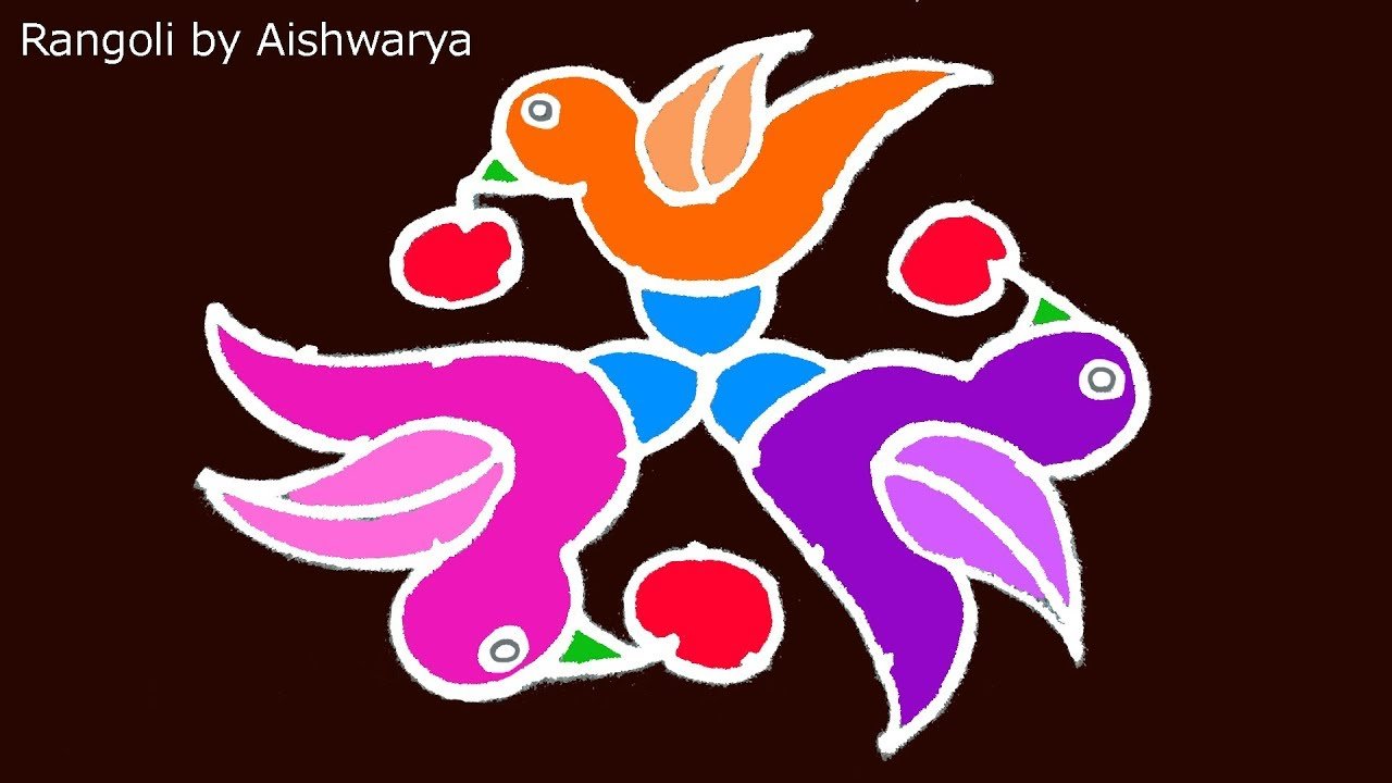 Beautiful Color Rangoli Designs