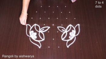Beautiful Daily 7 by 4 Rangoli