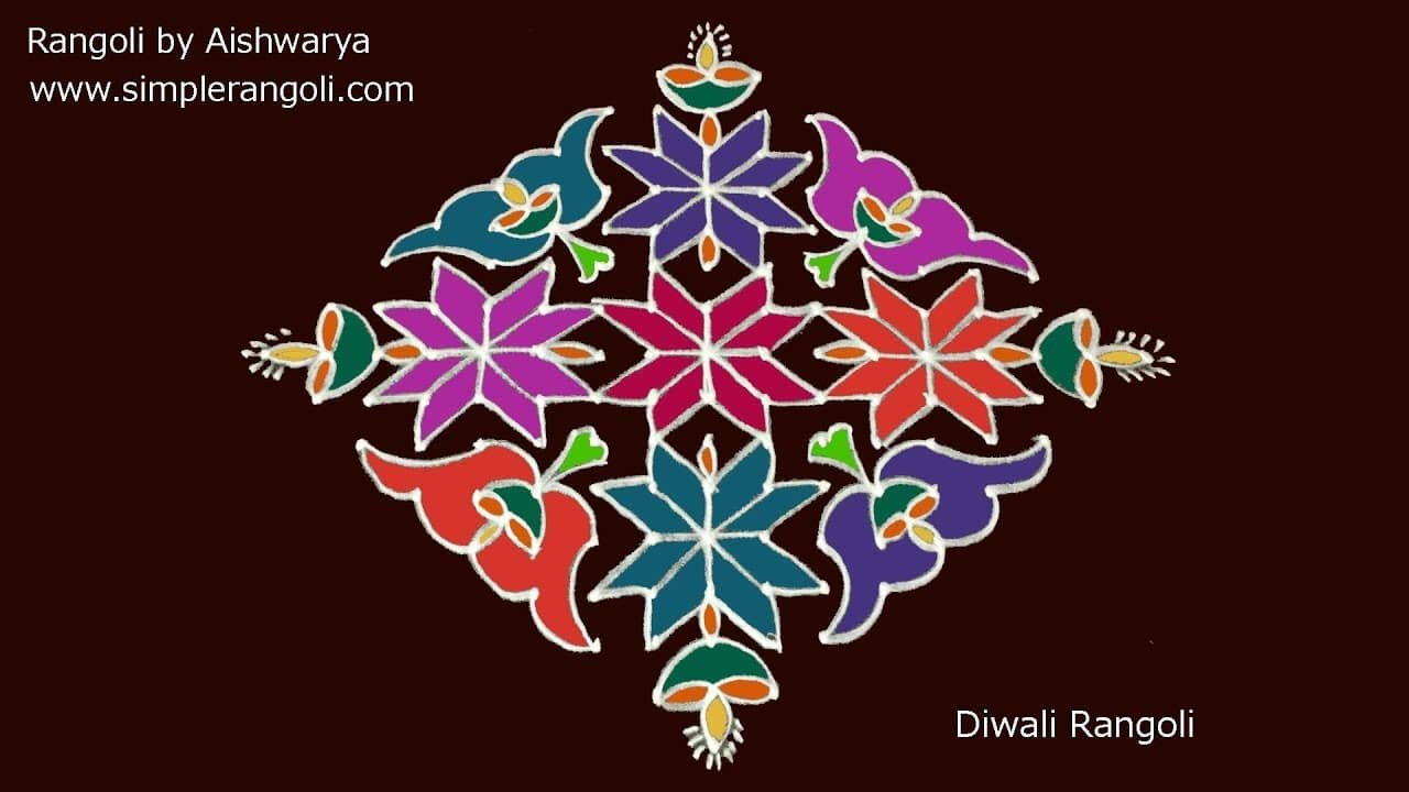Beautiful Diyas Kolam