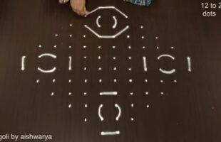Beautiful Dusshera Kolam Rangoli Designs 12-2