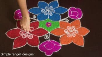 Beautiful Flower Kolam Designs
