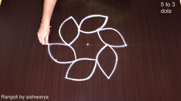 flower rangoli
