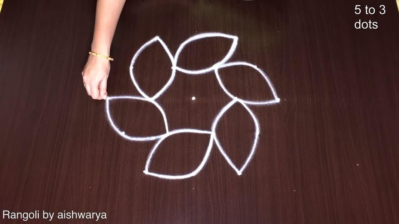 Beautiful Flower Rangoli Designs