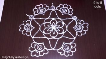 Beautiful Medium Size Kolam