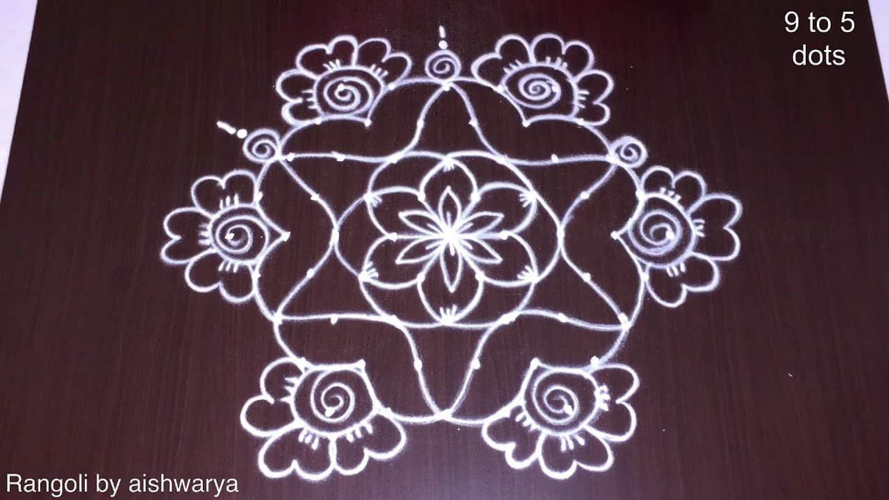 Beautiful Medium Size Kolam