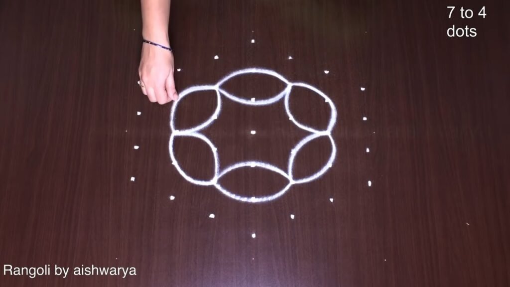 middle dots rangoli