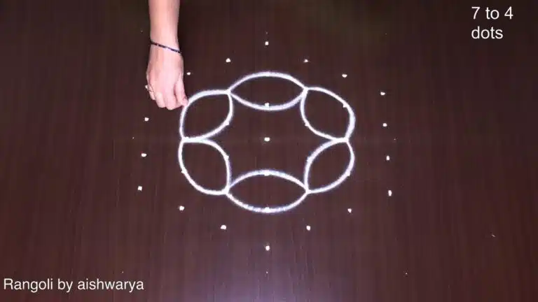 middle dots rangoli