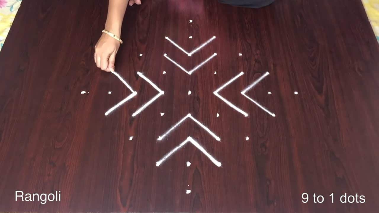 Beautiful Muggulu Designs With 9×1