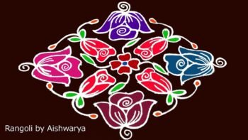 Beautiful Padi Kolam Rangoli