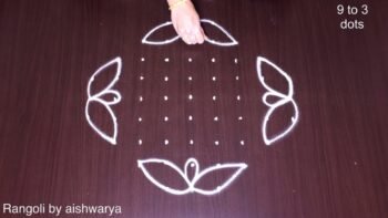 Beautiful Puja Room Rangoli