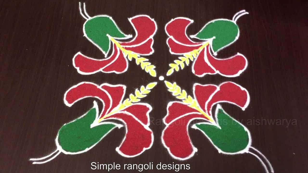 Beautiful Rangoli Designs With 8 by 8
