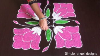Beautiful Rangoli Designs With 9 Dots
