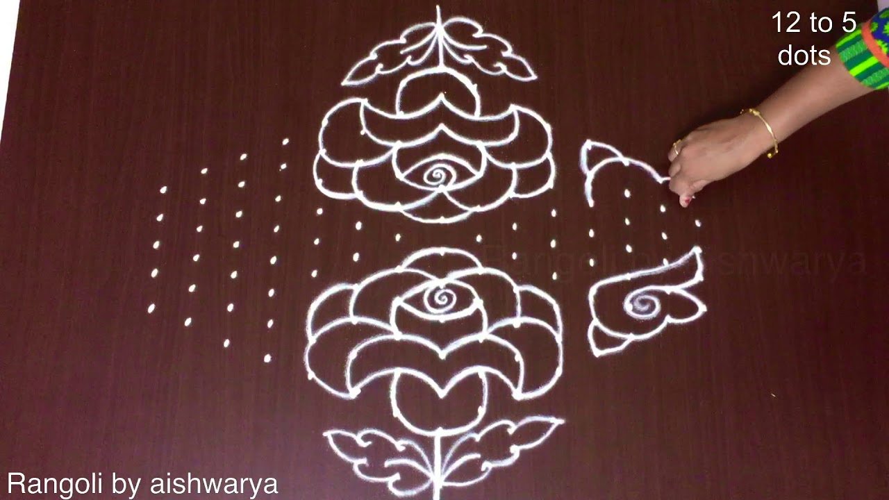 Beautiful Shankh Kolam