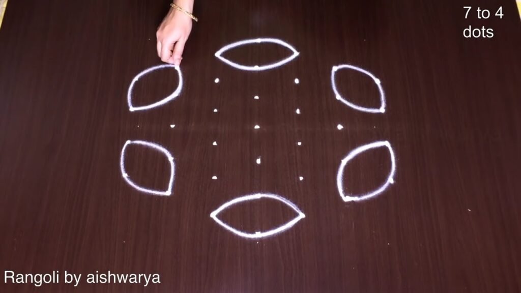 7×4 dots rangoli