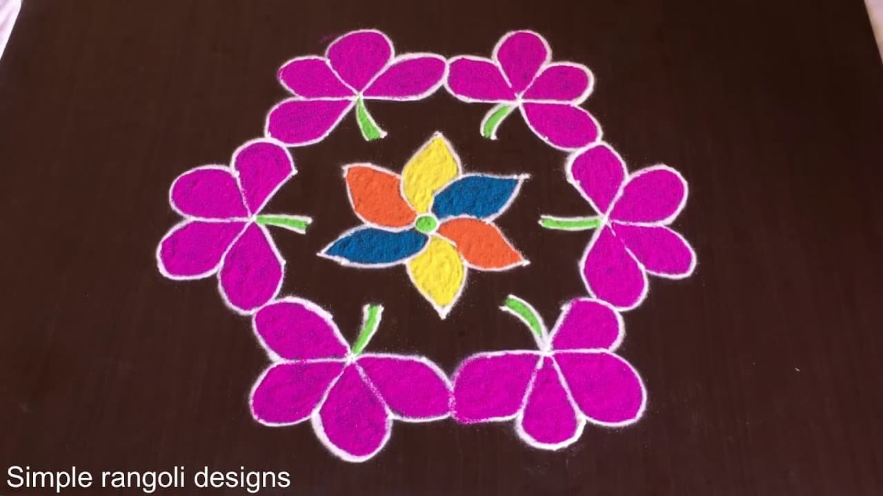 Beautiful Teej Festival Rangoli