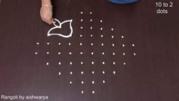 Beginners Kolam Diyas Rangoli