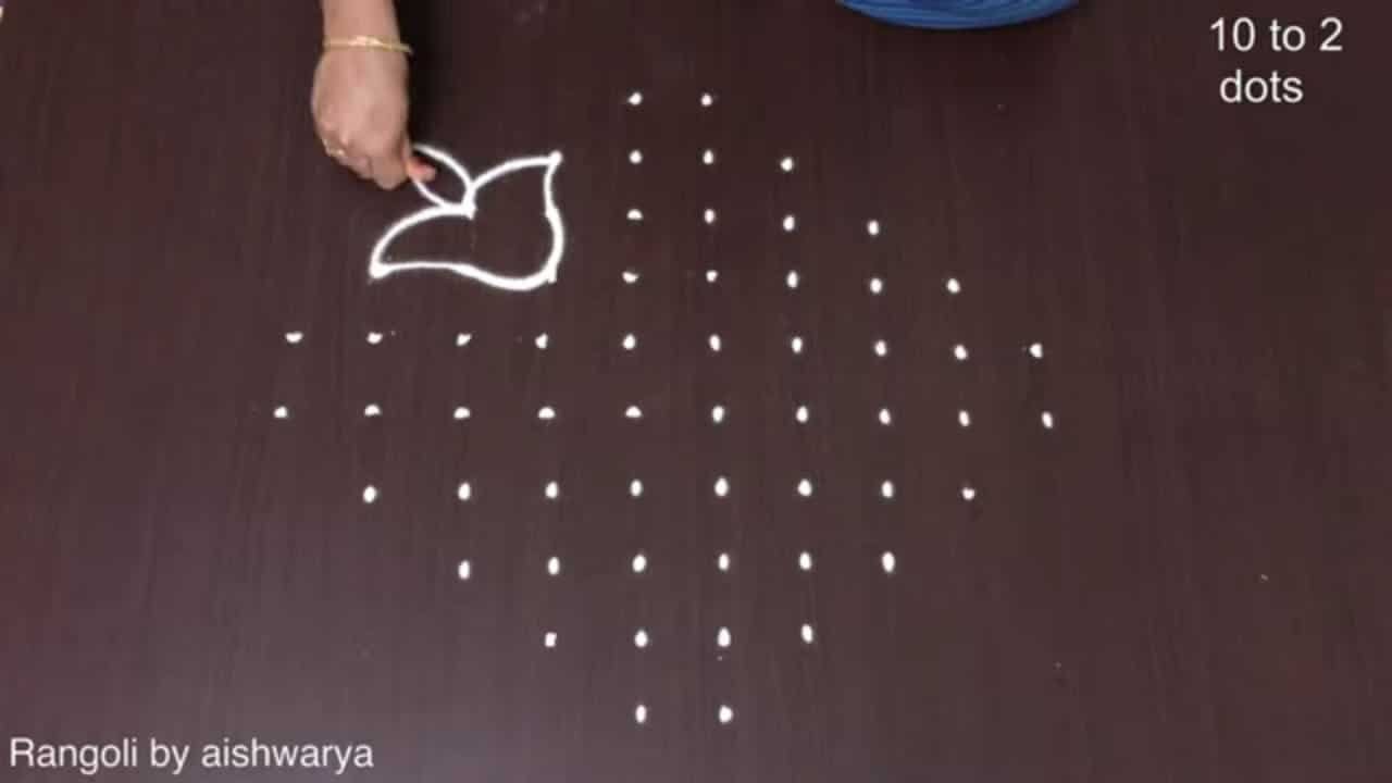 Beginners Kolam Diyas Rangoli