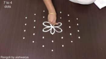 Beginners Six Deepalu Muggulu 7×4