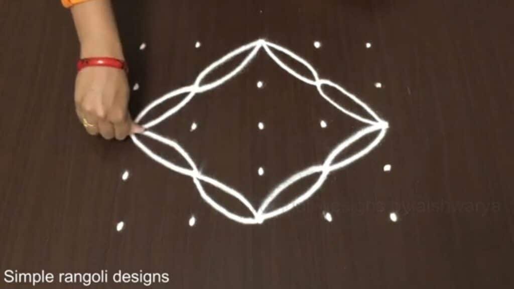 5-to-5 dot rangoli for beginners