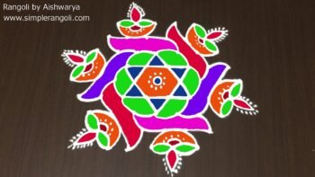 Best Rangoli for Deepawali Simple