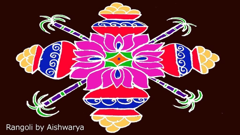 Bhogi Sankranthi pot muggulu