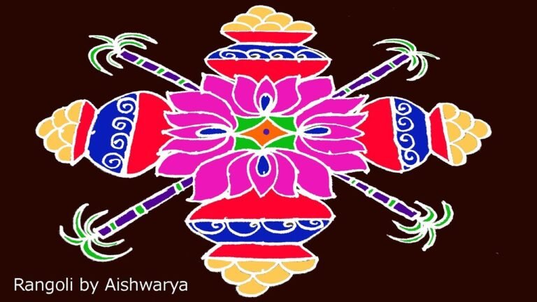 Bhogi Sankranthi pot muggulu