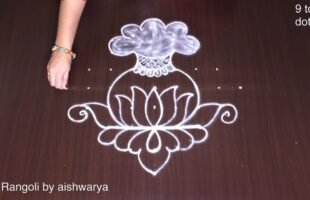 Bhogi Kundala Rangoli for Sankranthi