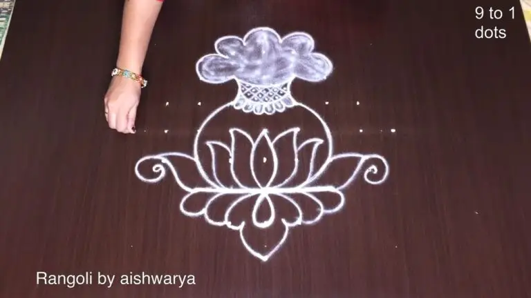 Bhogi kundala rangoli for Sankranthi