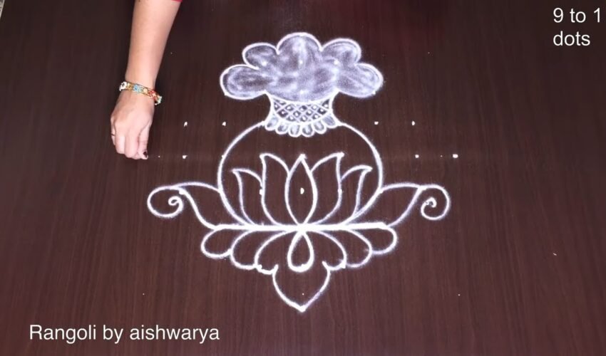 Bhogi Kundala Rangoli for Sankranthi