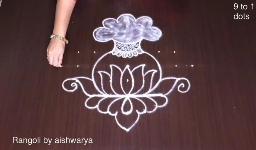 Bhogi Kundala Rangoli for Sankranthi