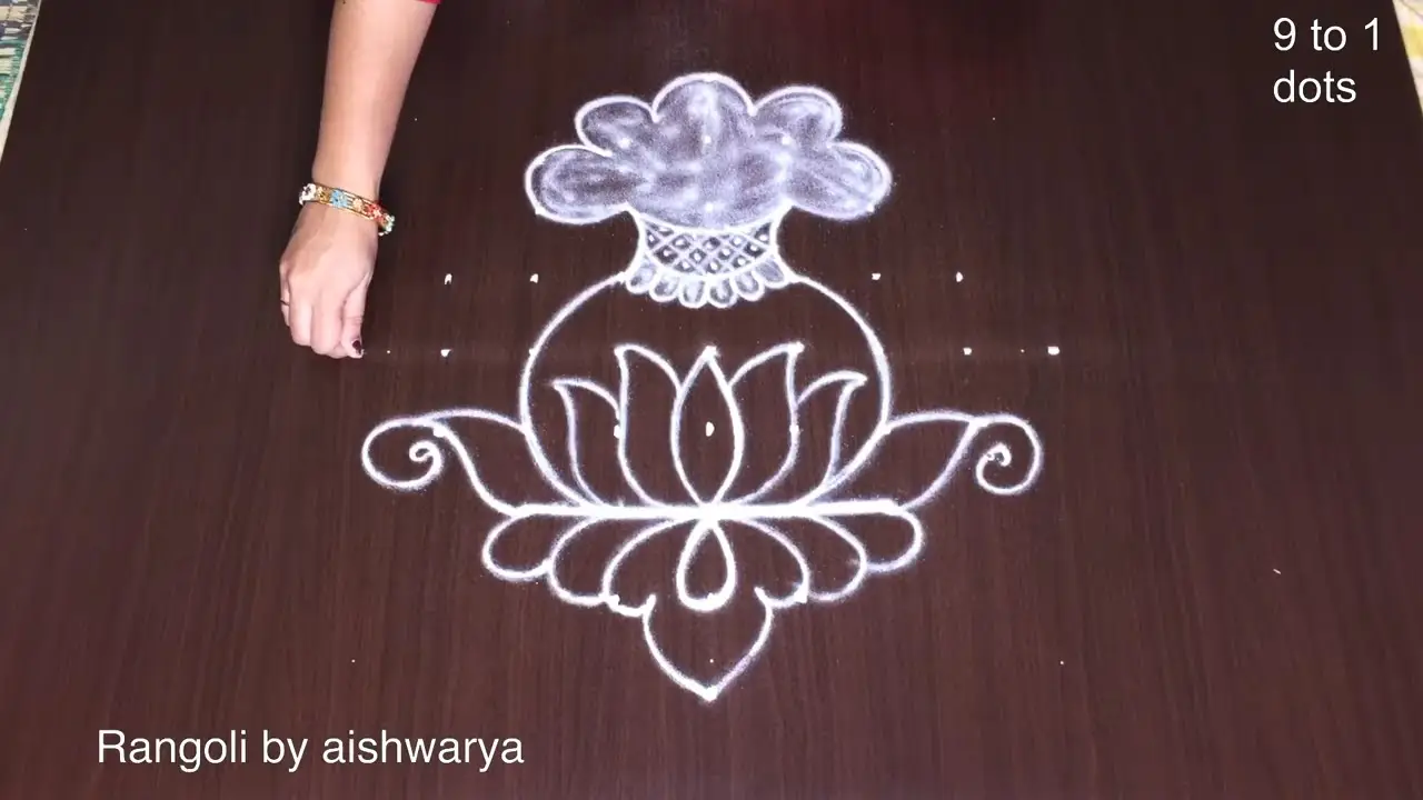 Bhogi Kundala Rangoli for Sankranthi