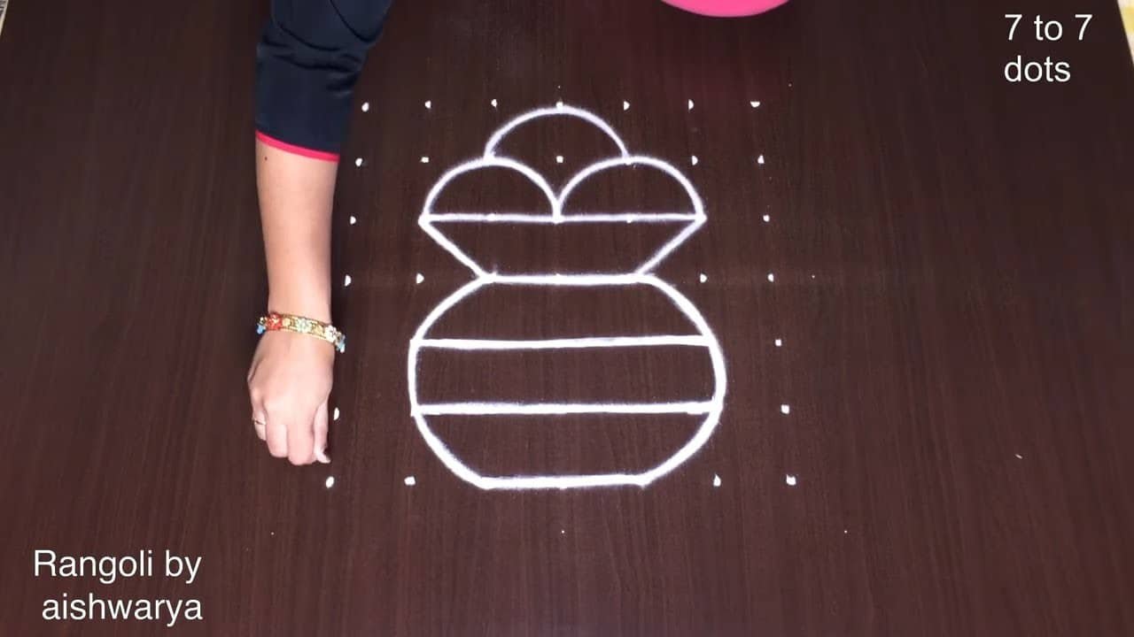 Bhogi Kundalu Muggulu for Pongal