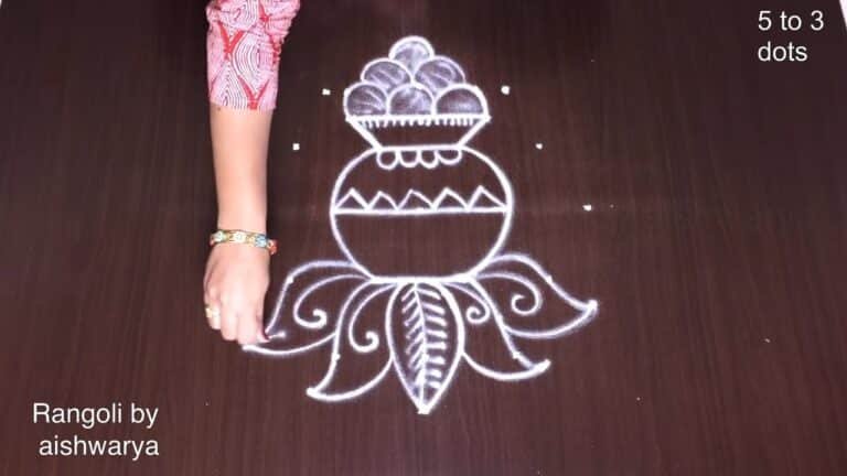 Bhogi kundalu muggulu for Sankranthi