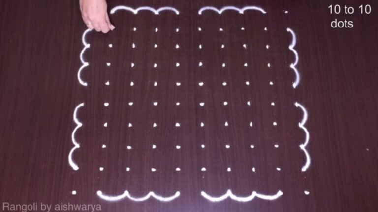 big butterfly rangoli kolam 6658