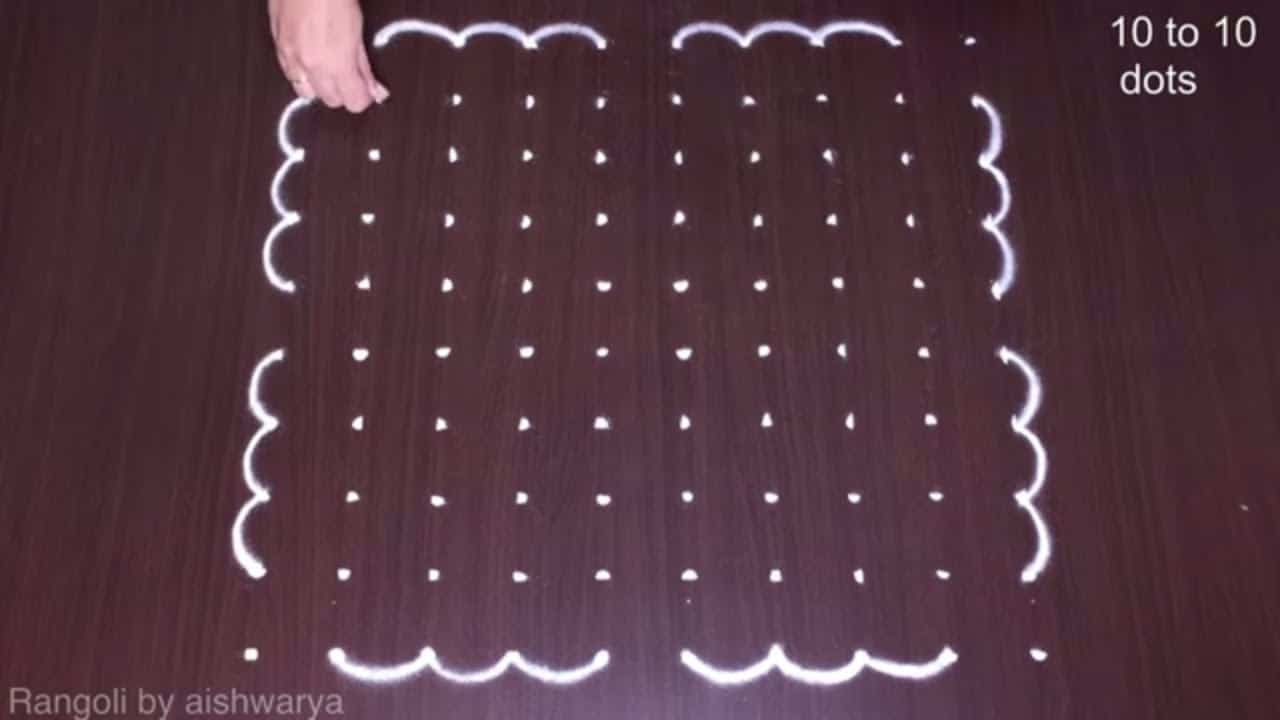 Big Butterfly Rangoli Kolam