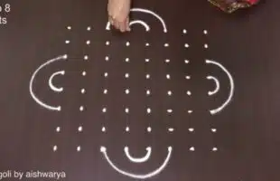 Big Creative Deepam Rangoli