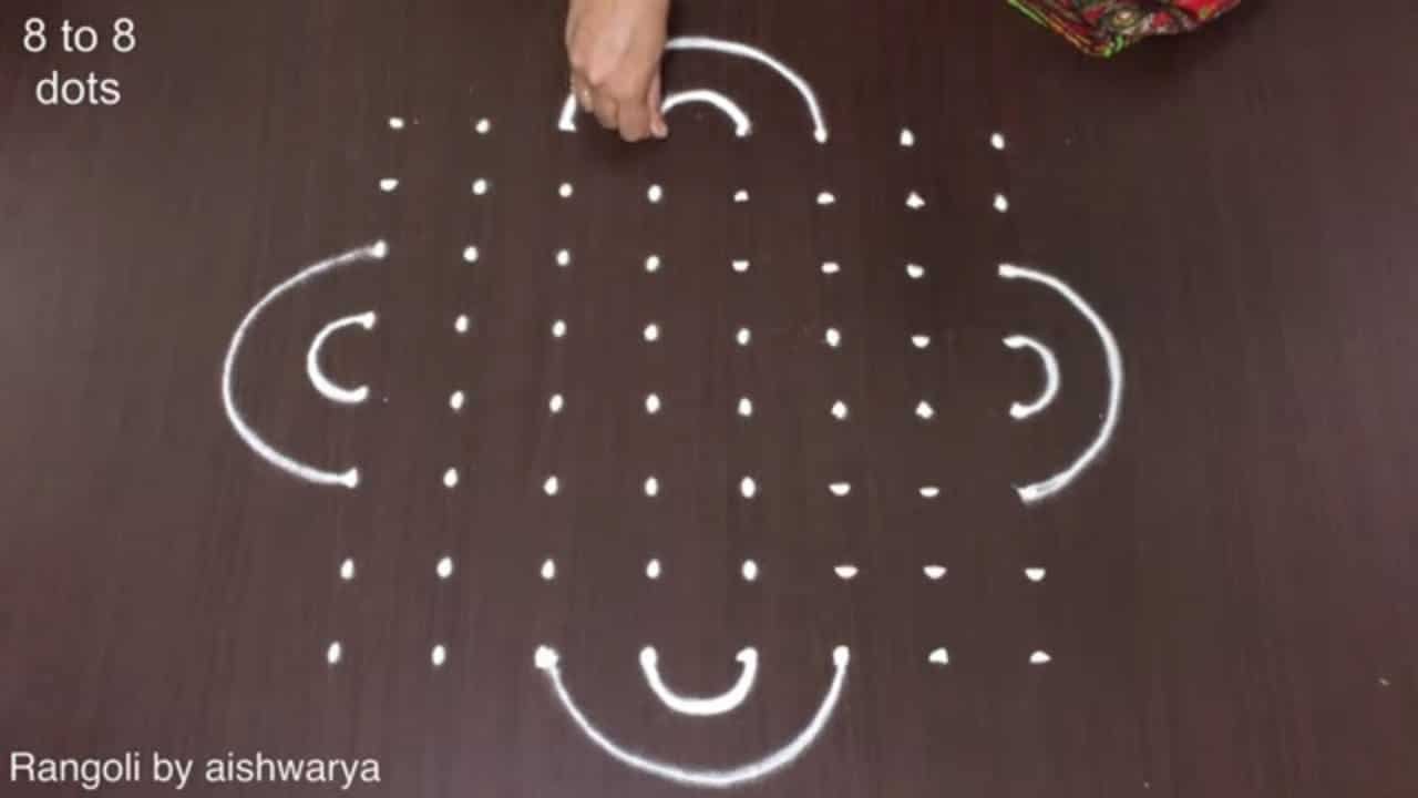 Big Creative Deepam Rangoli