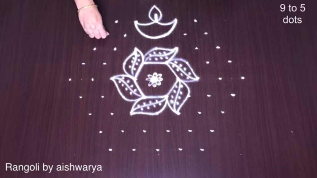 middle-dots festival kolam