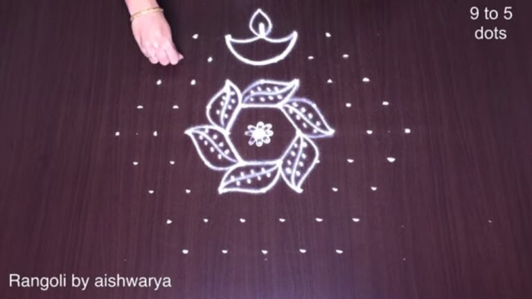 middle-dots festival kolam