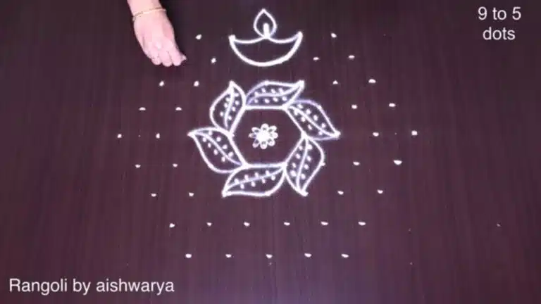 middle-dots festival kolam