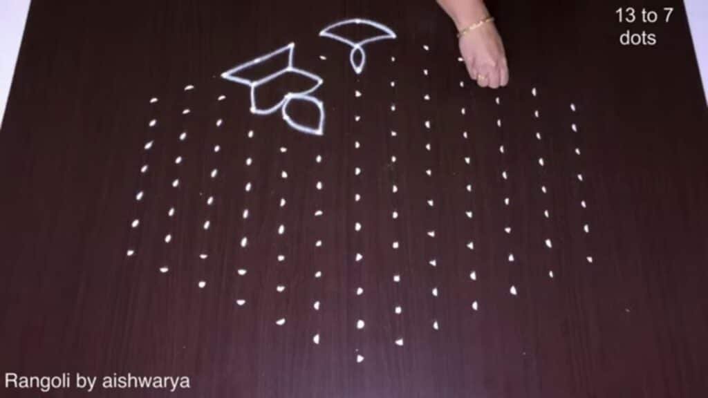 unique hand rangoli