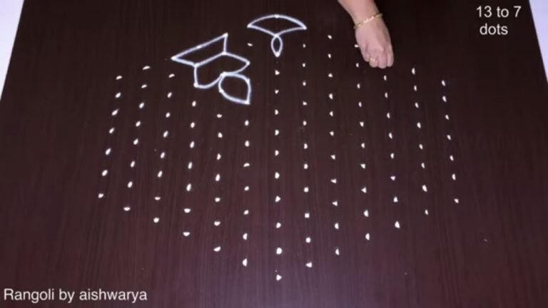 unique hand rangoli