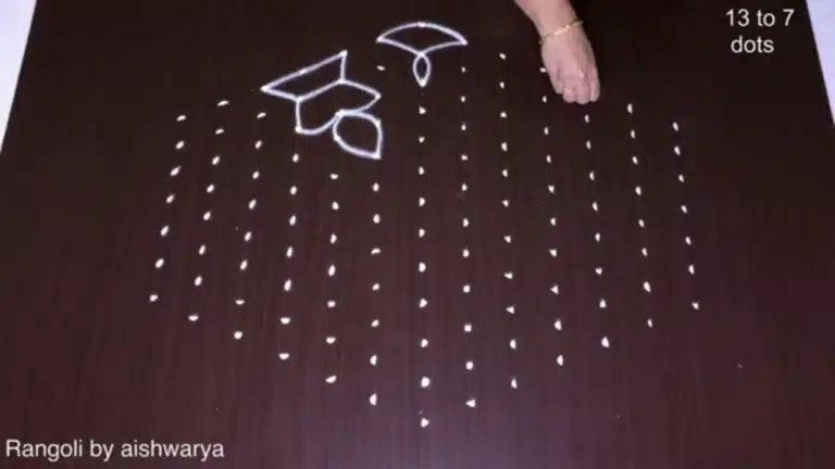 unique hand rangoli