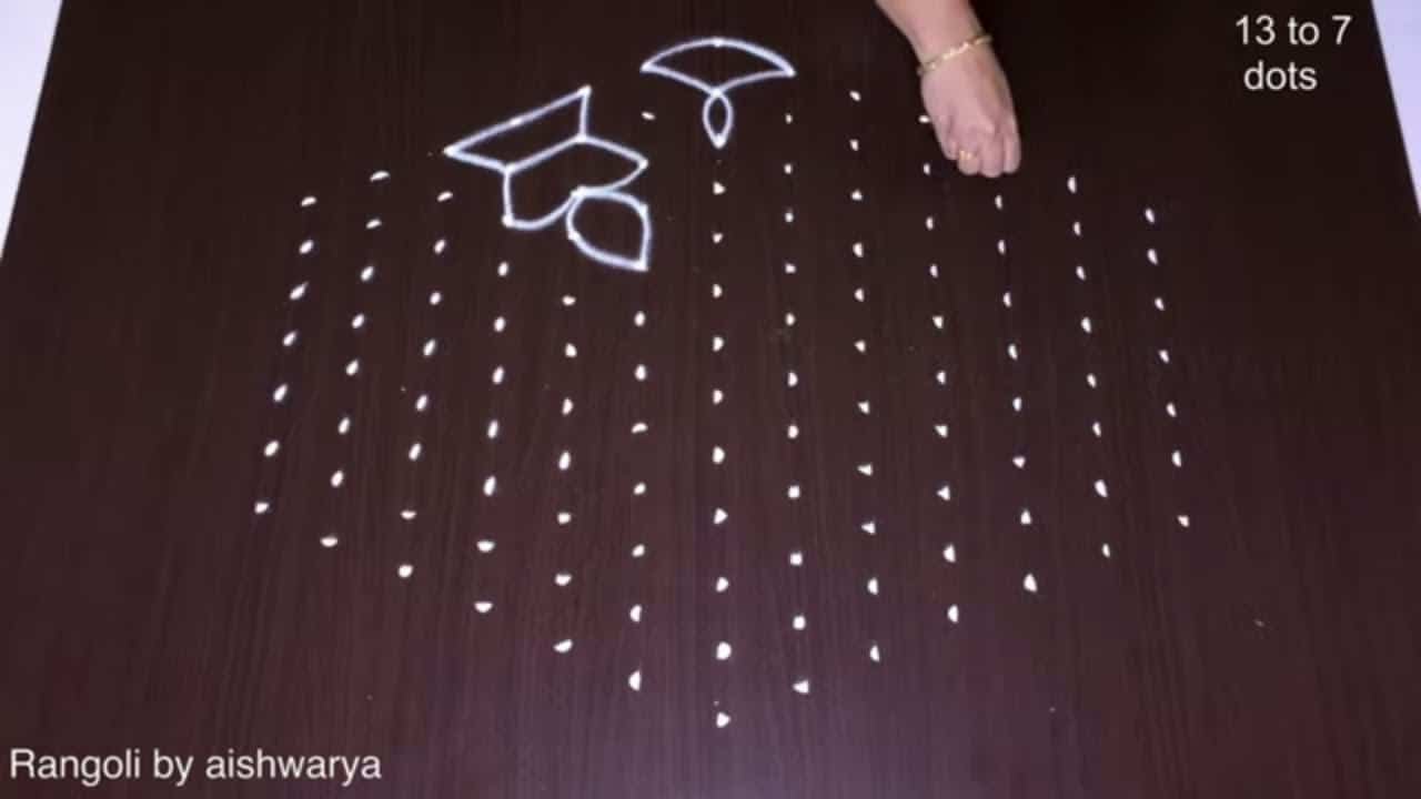 Biggest Unique Hand Rangoli