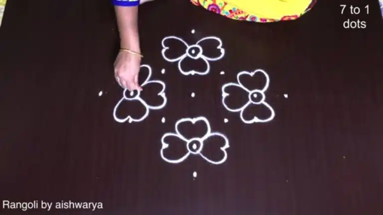 7×1 dots birds muggulu