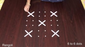 Border Design 6 Into 6 Traditional Kolam