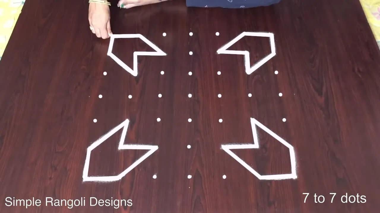 Border Muggulu Designs Easy