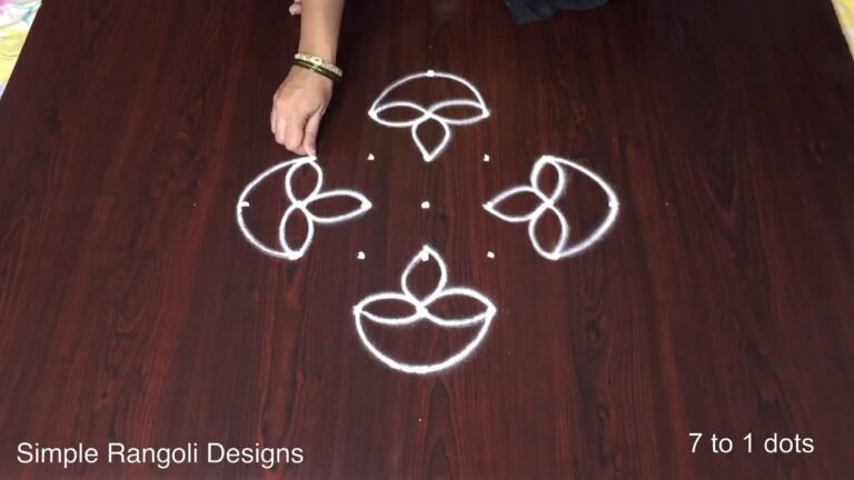 Border Muggulu Designs Simple