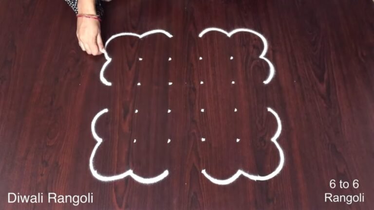 butterfly Diwali kolam